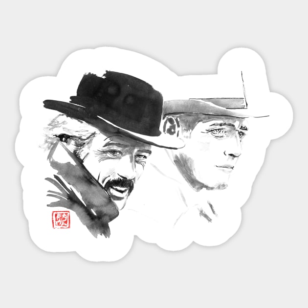 butch cassidy and the sundance kid Sticker by pechane